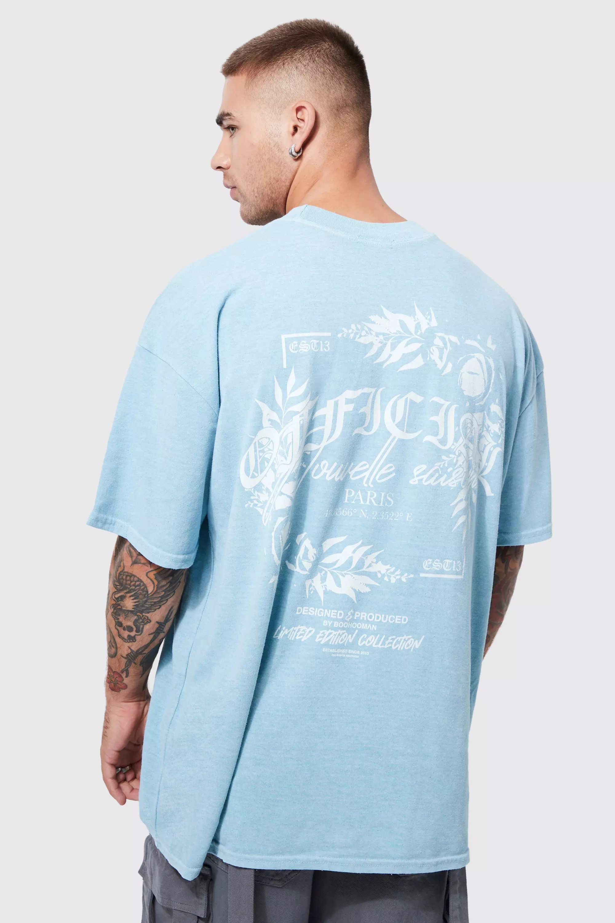 Baby blue sales graphic tee